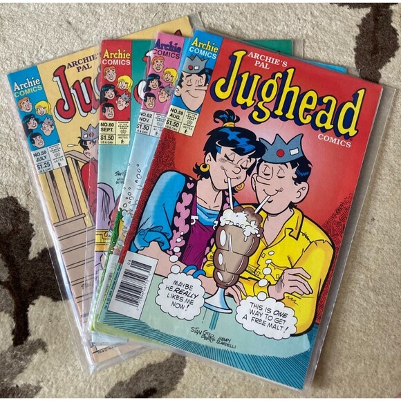 Vintage 90s Jughead Comic Lot 1990s Archie Comics Veronica Lodge Betty Cooper - Picture 1 of 6